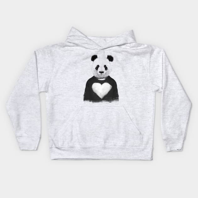 Lovely panda Kids Hoodie by soltib